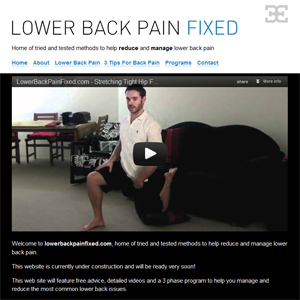 Lower Back Pain Fixed